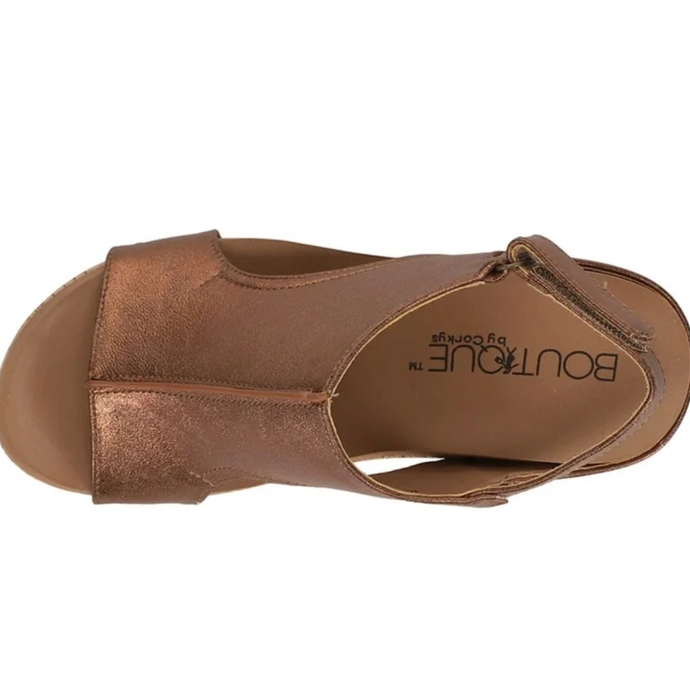 Copper Wedge Sandals Corkys - Picture 3 of 3